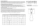 Safavieh Lighting DEMENA TBL4437A Manual предпросмотр