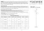 Предварительный просмотр 1 страницы Safavieh Lighting DEVLYN FLL4104A Manual