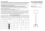 Safavieh Lighting EARIE FLL4075A Manual preview