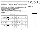Safavieh Lighting ELARIA FLL4117A Manual preview