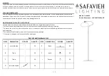 Safavieh Lighting ELIJAH IRON FLL4093A Manual preview