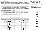Safavieh Lighting FLL4003A Quick Start Manual preview