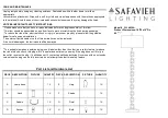 Safavieh Lighting FLL4030A Quick Start Manual preview