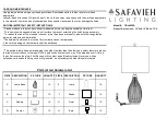 Safavieh Lighting GREMLA TBL4235A Manual preview