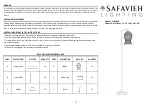 Safavieh Lighting IZZY IRON FLL4088A Manual preview