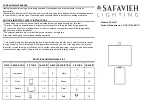 Safavieh Lighting JAXON TBL4337 Manual preview