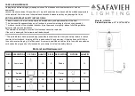 Safavieh Lighting JEANIE LIT4013A Manual preview