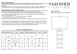 Safavieh Lighting KEROUAC TBL4045A Manual preview