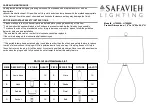 Safavieh Lighting KINGSHIP LIT4502A Manual preview