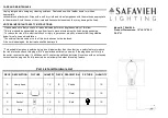 Safavieh Lighting KINGSLEY TBL4129A Manual preview