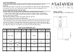 Preview for 1 page of Safavieh Lighting LAURIE LIT4101A Manual