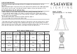 Safavieh Lighting LIT4003A Quick Start Manual preview