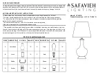 Safavieh Lighting LIT4021A Quick Start Manual предпросмотр