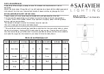 Safavieh Lighting LIT4121A Quick Start Manual preview