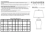 Safavieh Lighting LIT4173 Quick Start Manual preview