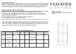 Preview for 1 page of Safavieh Lighting LIT4265A Quick Start Manual