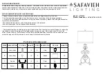 Preview for 1 page of Safavieh Lighting LIT4306A Quick Start Manual