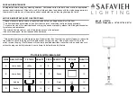 Safavieh Lighting LIT4327A Manual preview