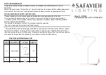 Safavieh Lighting LIT4360A Quick Start Manual preview
