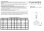 Preview for 1 page of Safavieh Lighting LIT4377A Quick Start Manual