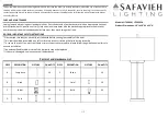 Safavieh Lighting LIT4395A Quick Start Manual preview