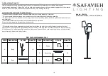 Safavieh Lighting LIT4470A Quick Start Manual preview