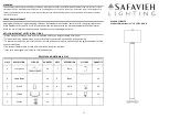 Safavieh Lighting LOVATO FLL4017A Manual предпросмотр