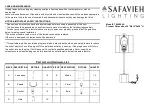 Preview for 1 page of Safavieh Lighting MAGDALENE TBL4069A Manual