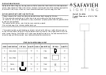 Safavieh Lighting Melrose FLL4034A Manual preview