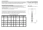 Safavieh Lighting NETTIE MERCURY LIT4060A Manual preview