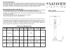 Safavieh Lighting NINA LIT4166A Manual preview