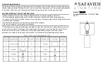 Preview for 1 page of Safavieh Lighting NORI TBL4301 Manual