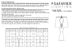 Safavieh Lighting ONDER TBL4406 Manual preview