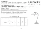 Safavieh Lighting ORLA TBL4036 Manual preview