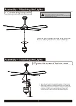 Предварительный просмотр 8 страницы Safavieh Lighting RALLEN CLF1012A Use And Care Manual