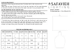 Safavieh Lighting REMZI TBL4237A Manual preview