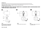 Preview for 2 page of Safavieh Lighting ROMY TBL4066A Manual