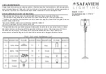 Safavieh Lighting RUDY IRON FLL4091 Manual preview