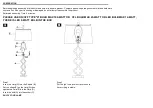 Предварительный просмотр 2 страницы Safavieh Lighting SABLE TBL4048A Manual