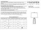 Safavieh Lighting SAWYER TBL4344 Manual preview