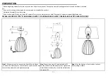 Preview for 2 page of Safavieh Lighting Seine Manual