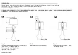 Предварительный просмотр 2 страницы Safavieh Lighting SELMI TBL4440A Manual