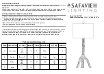 Safavieh Lighting SILVER BRANCH LIT4076B Manual preview