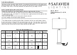 Safavieh Lighting SONIA LIT4522 Quick Start Manual preview