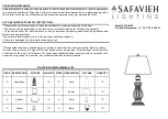 Safavieh Lighting TANNER TBL4196 Manual preview