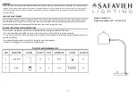 Safavieh Lighting TBL4017A-U Quick Start Manual preview