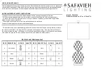 Safavieh Lighting TBL4049A Manual preview