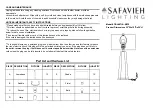 Safavieh Lighting TBL4071A SET2 Quick Start Manual preview