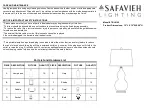 Safavieh Lighting TBL4100 Quick Start Manual preview