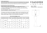 Safavieh Lighting TBL4108A Manual preview